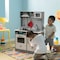 Gardenised Wooden Play Kitchen Toy, Light on Microwave, Cabinet, Sound Electronic Stove, Ages 3+ QI004208 - alternate 7